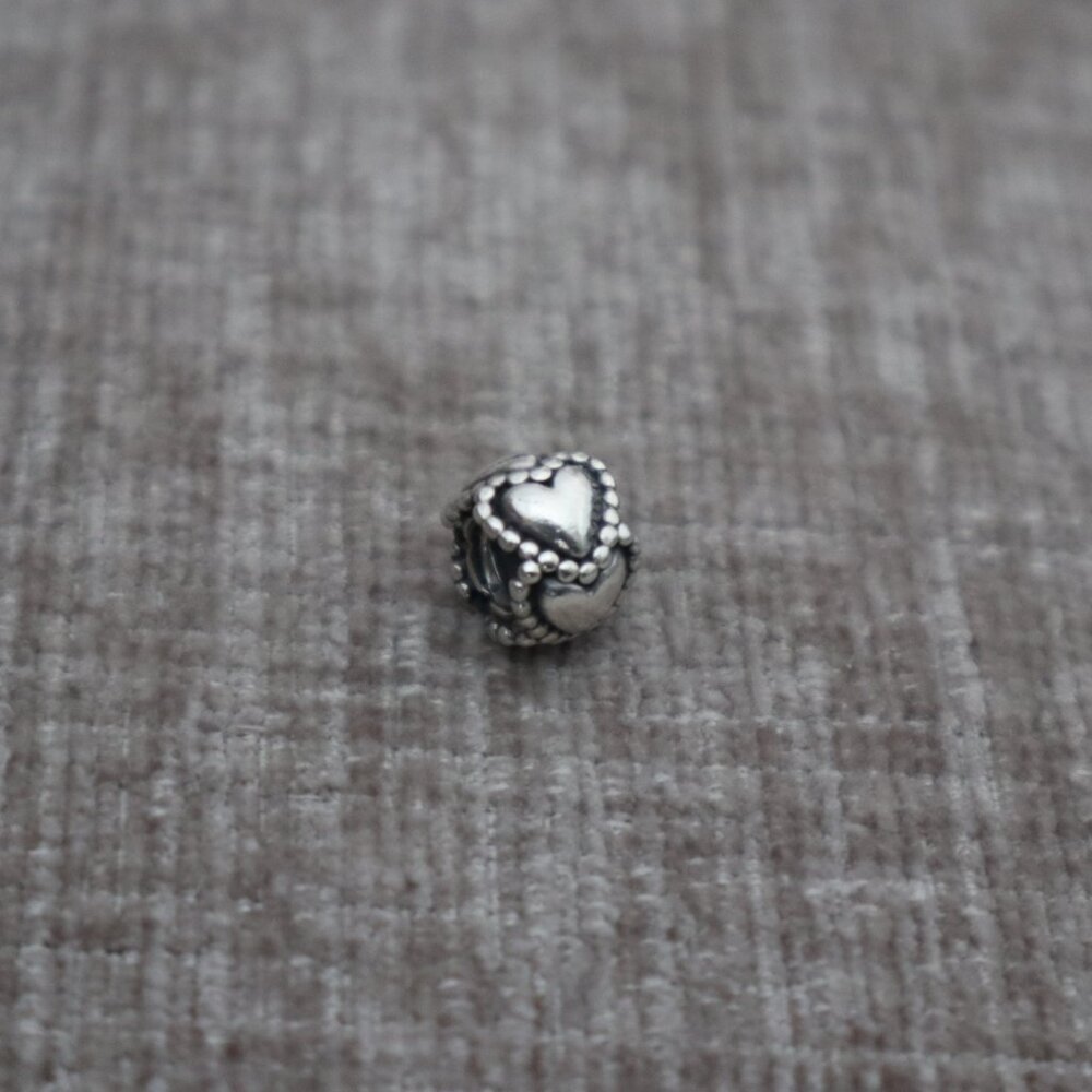 Sterling Silver Everlasting Love Bead with Hearts (Retired)